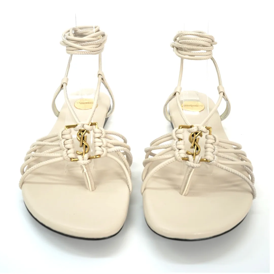 👟👟Ex-factory price 520👟👟 Yves Saint Laurent (YSL for short) - Design style: It adopts the classic clip-on style, with multiple leather straps of different colors intertwined, showing a unique weaving feel. The strap design at the ankle adds sexiness and casualness. It is the highlight of fashionable holiday style or daily casual matching.   - Iconic element: There is a golden YSL classic letter logo decoration in the middle of the shoe body, which is highly recognizable and highlights the brand identity, injecting a high-end fashion sense into the simple sandals.   - Material and color: Leather is the main material, with a delicate texture. The colors such as brown and gold are retro and versatile, suitable for a variety of styles, showing the charm of French elegance and fashion. Size: 35-44 (42-44 is custom-made and cannot be returned or exchanged).